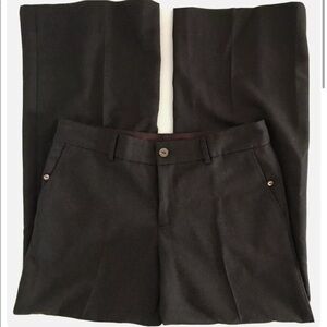 Rebecca Taylor | Wool Trouser Womens Size 8 Brown Bootleg Career Dress Pants